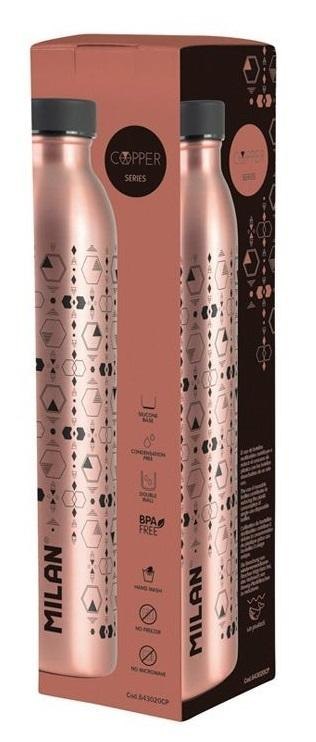 Butelka termiczna 591ml Copper czarna MILAN Butelka termiczna 591ml Copper czarna MILAN