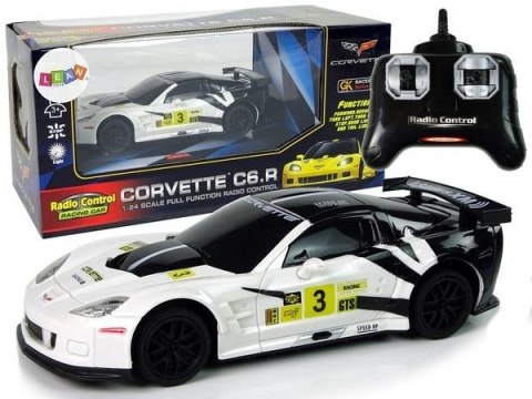 Corvette C6.R 1:24 zdalnie sterowane białe Corvette C6.R 1:24 zdalnie sterowane białe