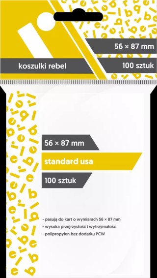 Koszulki na karty Rebel (56x87 mm) Standard USA 100 sztuk
