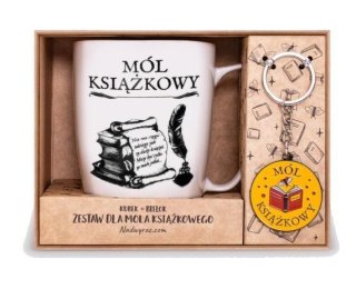 Kubek + brelok Mól książkowy