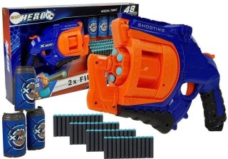 Pistolet na piankowe naboje obrotowy magazynek