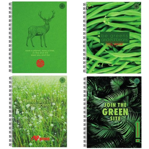 Zeszyt A4/80K kratka Think Green (5szt) Zeszyt A4/80K kratka Think Green (5szt)