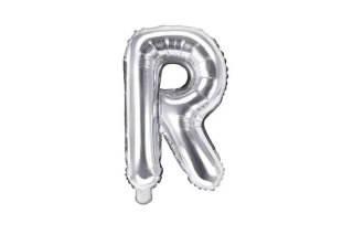 Balon fol.Litera R 35cm srebrny 72298
