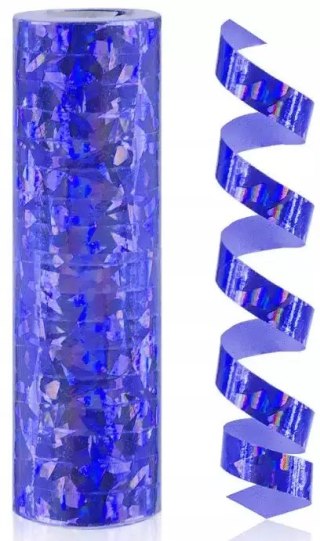 Serpentyna holograficzna granatowa - 4 m/1 szt.