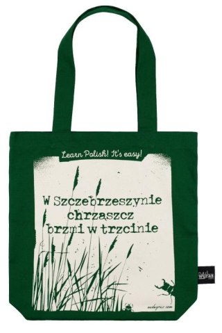 Torba bawełniana zielona Chrząszcz brzmi..