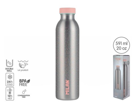 Butelka termiczna 591ml Silver MILAN Butelka termiczna 591ml Silver MILAN