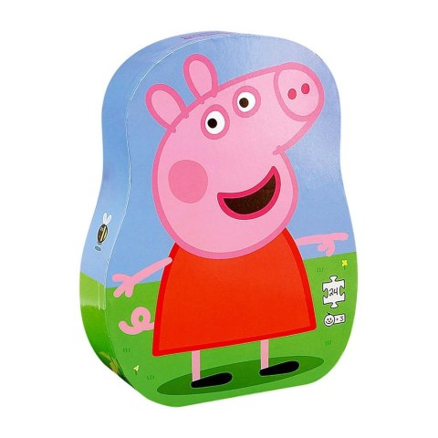 Puzzle dla dzieci w ozdobnym pudełku Świnka Peppa Puzzle dla dzieci w ozdobnym pudełku Świnka Peppa