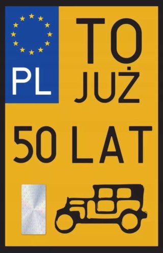 Karnet Urodziny 50 Zabytek