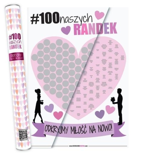 Plakat ze zdrapką dla par #100naszychRandek Plakat ze zdrapką dla par #100naszychRandek