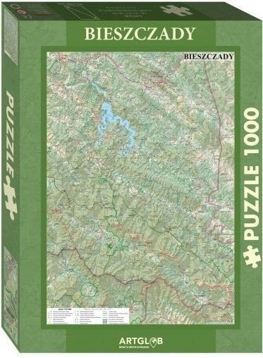Puzzle 1000 - Bieszczady mapa turystyczna Puzzle 1000 - Bieszczady mapa turystyczna