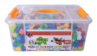 Klocki małych geniuszy 685 elementów