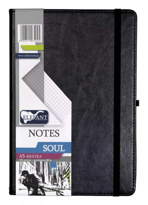 Soul Notes A5 kratka czarny