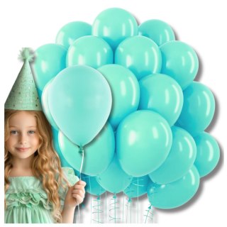 BALONY DMUCHANE LATEKSOWE SELEDYNOWE 50 SZT NA URODZINY DEKORACJA