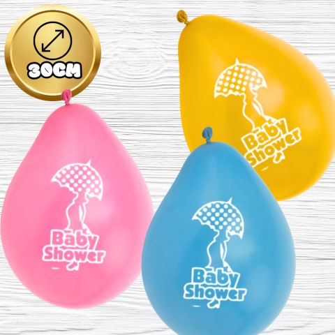 DUŻE BALONY BABY SHOWER PRZYJĘCIE 8 SZT 30 CM NARODZINY DZIECKA DUŻE BALONY BABY SHOWER PRZYJĘCIE 8 SZT 30 CM NARODZINY DZIECKA