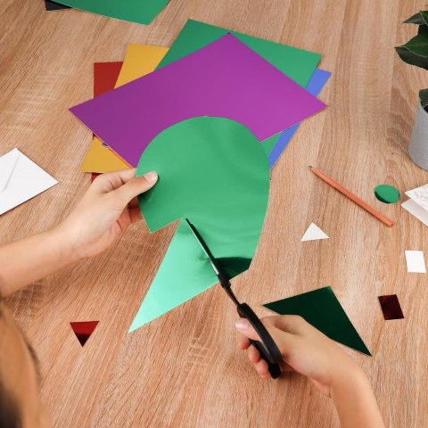 KARTKI LUSTRZANE A4 15 szt. KOLOROWE MIRROR CARDBOARD GRUBE KARTKI LUSTRZANE A4 15 szt. KOLOROWE MIRROR CARDBOARD GRUBE