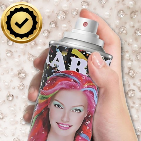 KOLORYZUJĄCY SPRAY DO WŁOSÓW LAKIER CZARNY BROKAT 250 ml KOLORYZUJĄCY SPRAY DO WŁOSÓW LAKIER CZARNY BROKAT 250 ml
