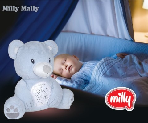 Milly Mally Zabawka pluszowa z Projektorem Milly Bear Blue Milly Mally Zabawka pluszowa z Projektorem Milly Bear Blue