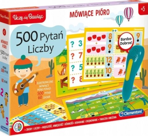 Mówiące pióro liczby 500 pyta 60 zadań Clementoni #G2 Mówiące pióro liczby 500 pyta 60 zadań Clementoni #G2