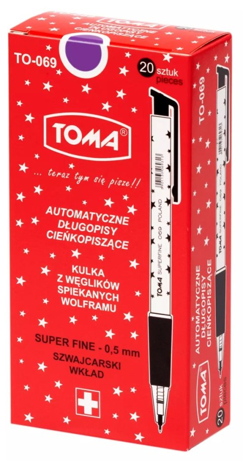 Paczka długopis automatyczny S-fine fioletowy 20 szt. Paczka długopis automatyczny S-fine fioletowy 20 szt.