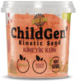 Piasek kinetyczny naturalny pomarańczowy 500g
