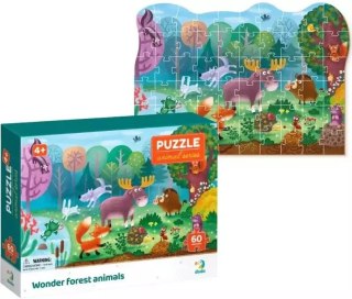 Puzzle 60 elementów. Zwierzęta leśne