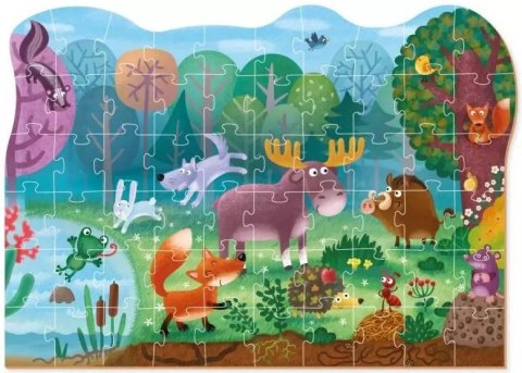 Puzzle 60 elementów. Zwierzęta leśne Puzzle 60 elementów. Zwierzęta leśne