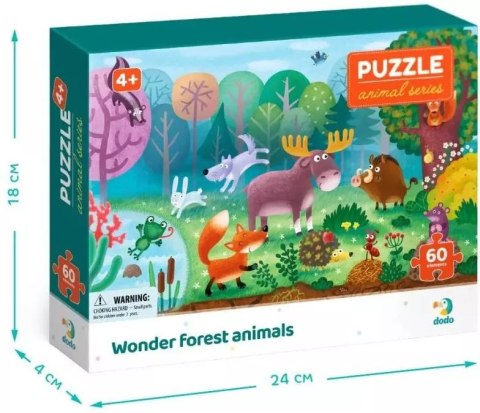 Puzzle 60 elementów. Zwierzęta leśne Puzzle 60 elementów. Zwierzęta leśne