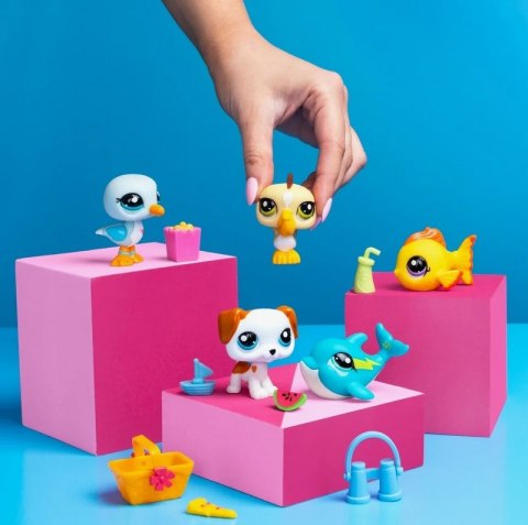Zestaw Littlest Pet Shop Beach Besties Plaża Hasbro #G2 Zestaw Littlest Pet Shop Beach Besties Plaża Hasbro #G2