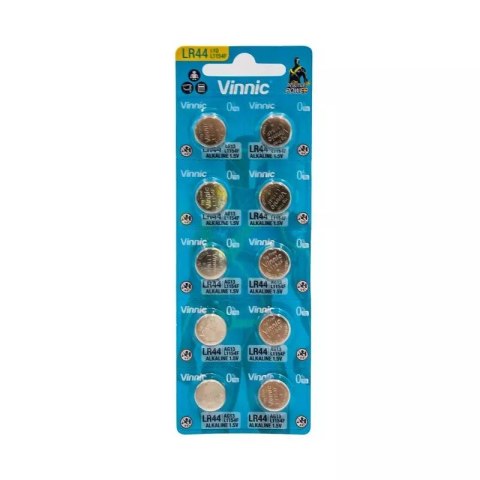 Bateria VINNIC LR44 AG13 L1154 1,5V op10szt cena za op. Bateria VINNIC LR44 AG13 L1154 1,5V op10szt cena za op.