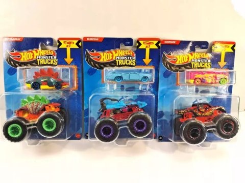 ZESTAW HOT WHEELS MONSTER TRUCKS 2 AUTKA *RÓŻNE* IDEALNE ZESTAW HOT WHEELS MONSTER TRUCKS 2 AUTKA *RÓŻNE* IDEALNE