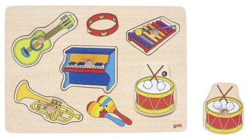 Dźwiękowa układanka z uchwytami instrumenty muz. Dźwiękowa układanka z uchwytami instrumenty muz.