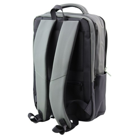 Plecak Miejski Biznesowy USB Kieszeń Na Laptopa Czarno Szary 16L Plecak Miejski Biznesowy USB Kieszeń Na Laptopa Czarno Szary 16L