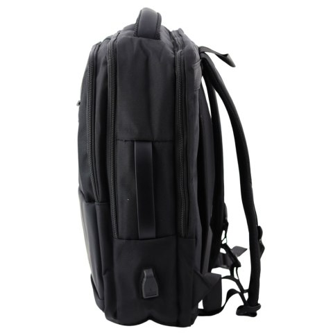 Plecak Miejski Biznesowy USB Pas Piersiowy Czarny 26L Plecak Miejski Biznesowy USB Pas Piersiowy Czarny 26L