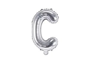 Balon fol.Litera C 35cm srebrny 71994