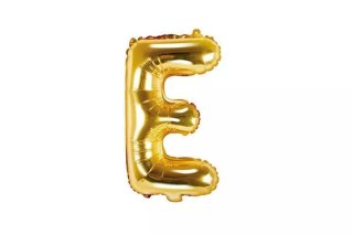 Balon fol.Litera E 35cm złoty 72045