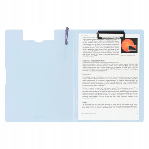 Deska Strigo z górnym klipem A4 błękitna clipboard deska do pisania Deska Strigo z górnym klipem A4 błękitna clipboard deska do pisania