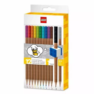 Kredki LEGO z klockiem mocującym 12 szt. 52064