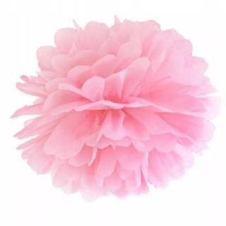 Pompon bibułowy, j. różowy, 35cm
