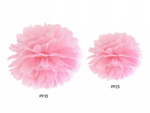 Pompon bibułowy, j. różowy, 35cm Pompon bibułowy, j. różowy, 35cm