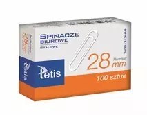 Spinacze biurowe okrągłe 28mm 100 szt paczka 10 sztuk Spinacze biurowe okrągłe 28mm 100 szt paczka 10 sztuk