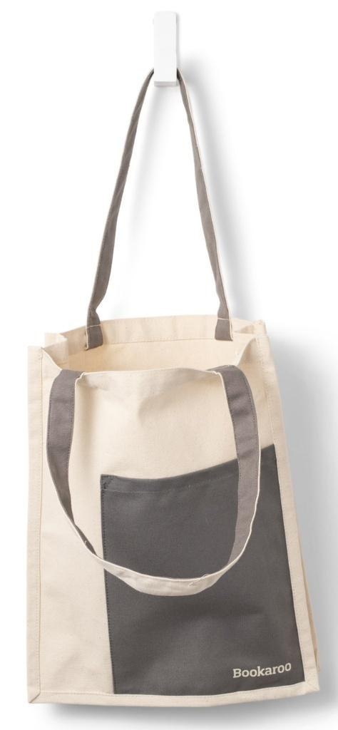 Bookaroo Torba bawełniana Charcoal&Cream Bookaroo Torba bawełniana Charcoal&Cream