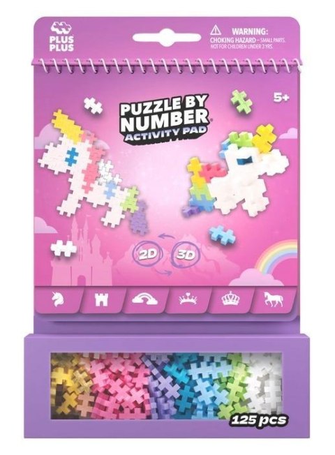 Puzzle By Number Activity Pad Bajkowy 125el Puzzle By Number Activity Pad Bajkowy 125el
