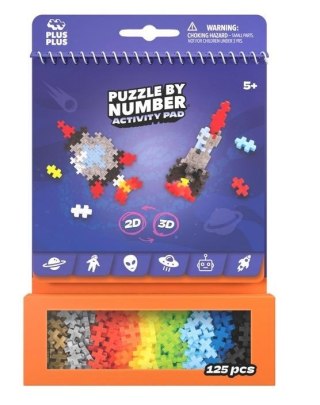 Puzzle By Number Activity Pad Kosmiczny 125el