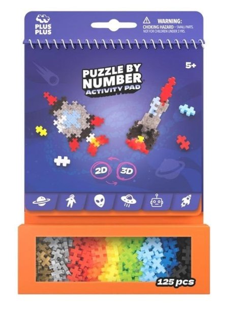 Puzzle By Number Activity Pad Kosmiczny 125el Puzzle By Number Activity Pad Kosmiczny 125el
