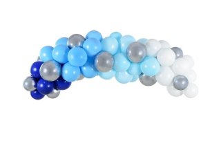 Girlanda balonowa niebieska 200cm 60szt