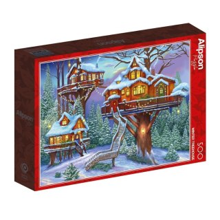 Puzzle 500 Domki na drzewach