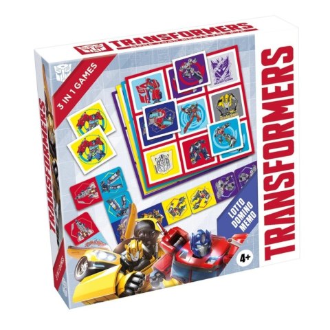 Transformers 3w1 Lotto, Domino, Memo Transformers 3w1 Lotto, Domino, Memo
