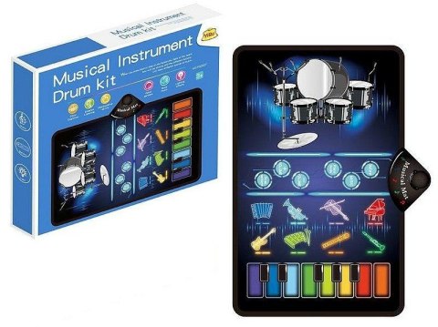 Mata muzyczna różne instrumenty 80x50cm Mata muzyczna różne instrumenty 80x50cm