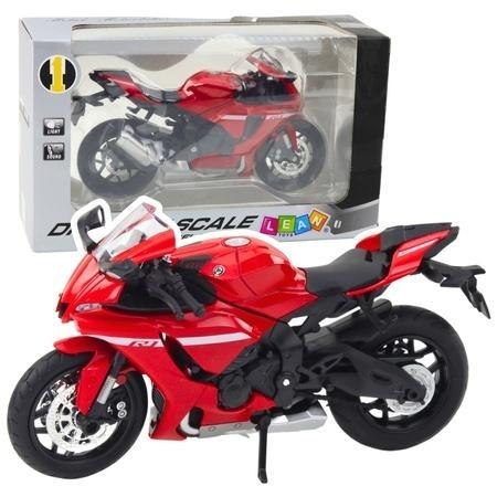 Motocykl metalowy z dźwiękiem i światłem 1:12 Motocykl metalowy z dźwiękiem i światłem 1:12