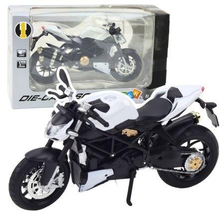 Motocykl metalowy ze światłem idźwiękiem 1:12 Motocykl metalowy ze światłem idźwiękiem 1:12